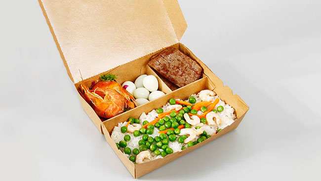 ZF-DG multi grid Take away Kraft paper lunch box forming machine